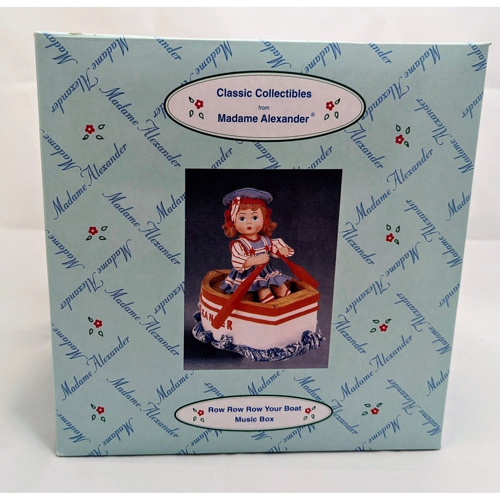 1999 Classic Collectibles Madame Alexander Row Row Row Your Boat Music Box